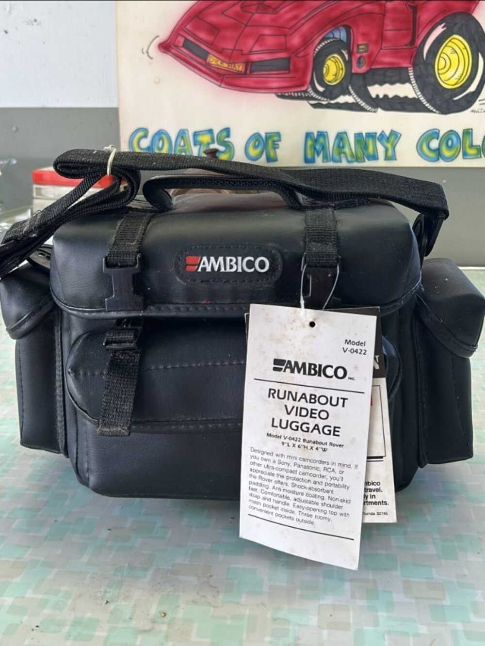 Ambico Camera Bag Model V-0422 Rubabout Rover 9"x6"x4" Runabout Video Luggage NE